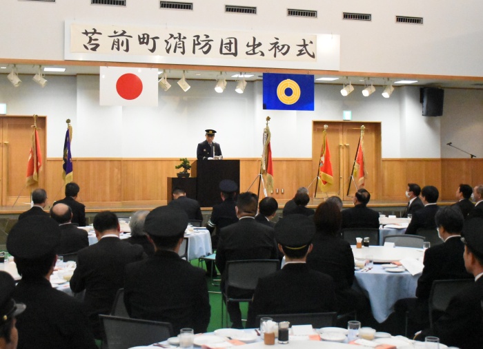苫前町消防団出初式
