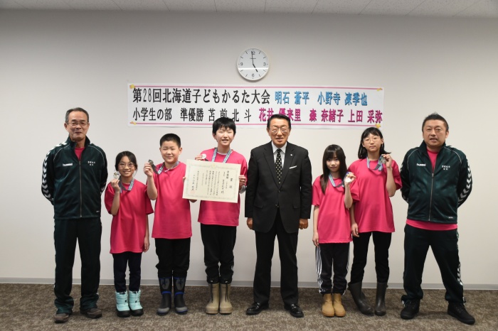 子どもかるた表敬訪問