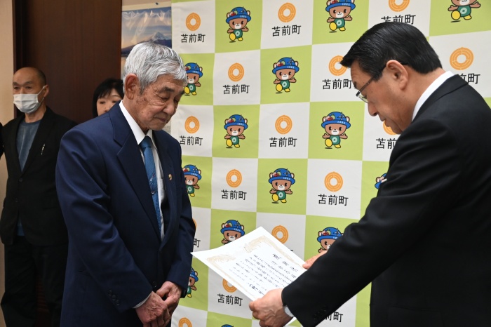 民生委員児童委員　感謝状贈呈