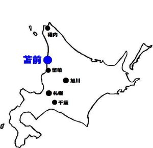 苫前町の位置図